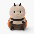 Peluche Coccinelle Kawaii Beige et Orange