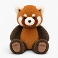 Peluche Panda Roux Debout Réaliste