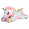 Licorne Géante Peluche Arc-en-Ciel Pastel 60 cm