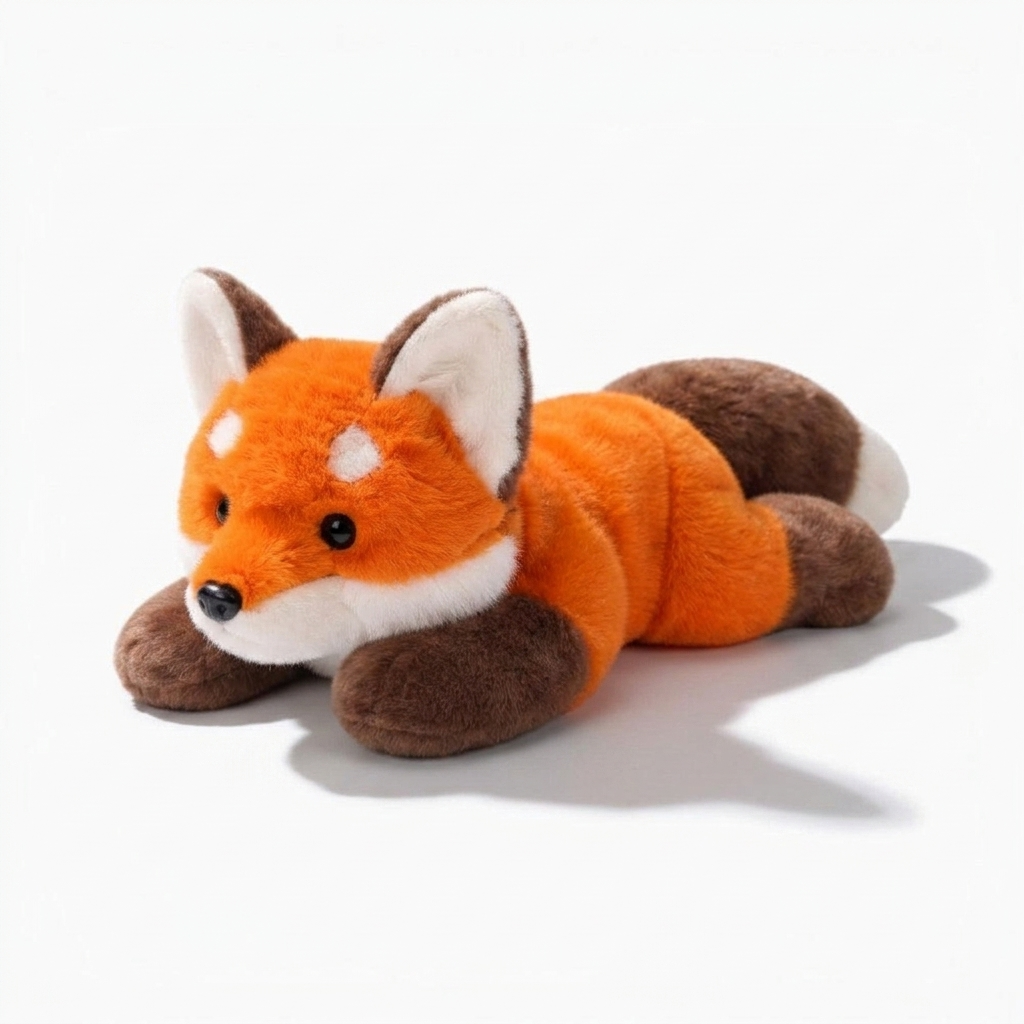 Peluche Renard Orange Allongée