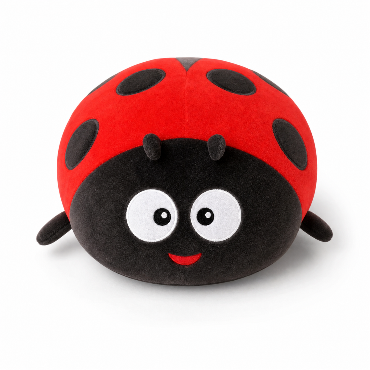 Peluche Coccinelle Rouge et Noir à Pois
