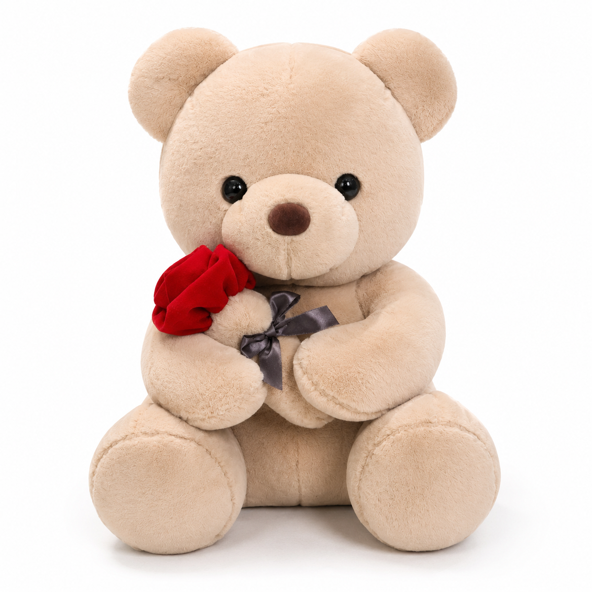 Nounours Saint-Valentin avec Rose Rouge