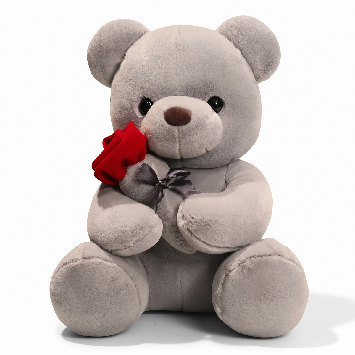 Nounours Saint-Valentin avec Rose Rouge