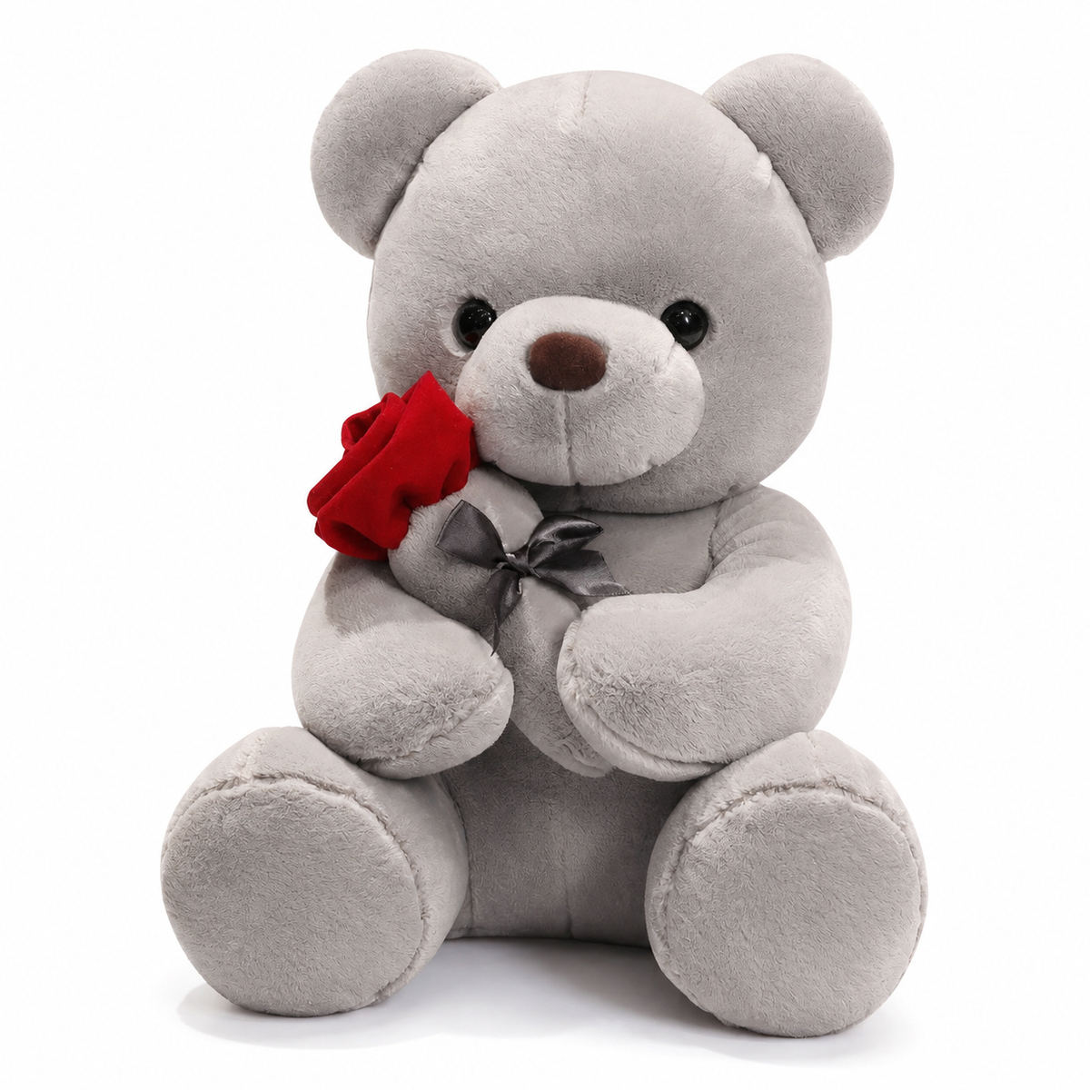 Nounours Saint-Valentin avec Rose Rouge