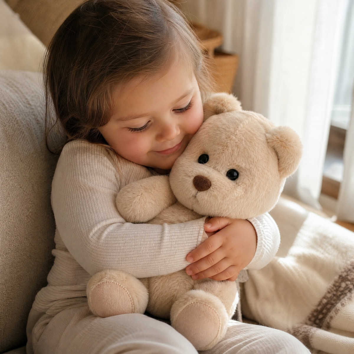 Ours en Peluche Articulé Fait Main 30cm