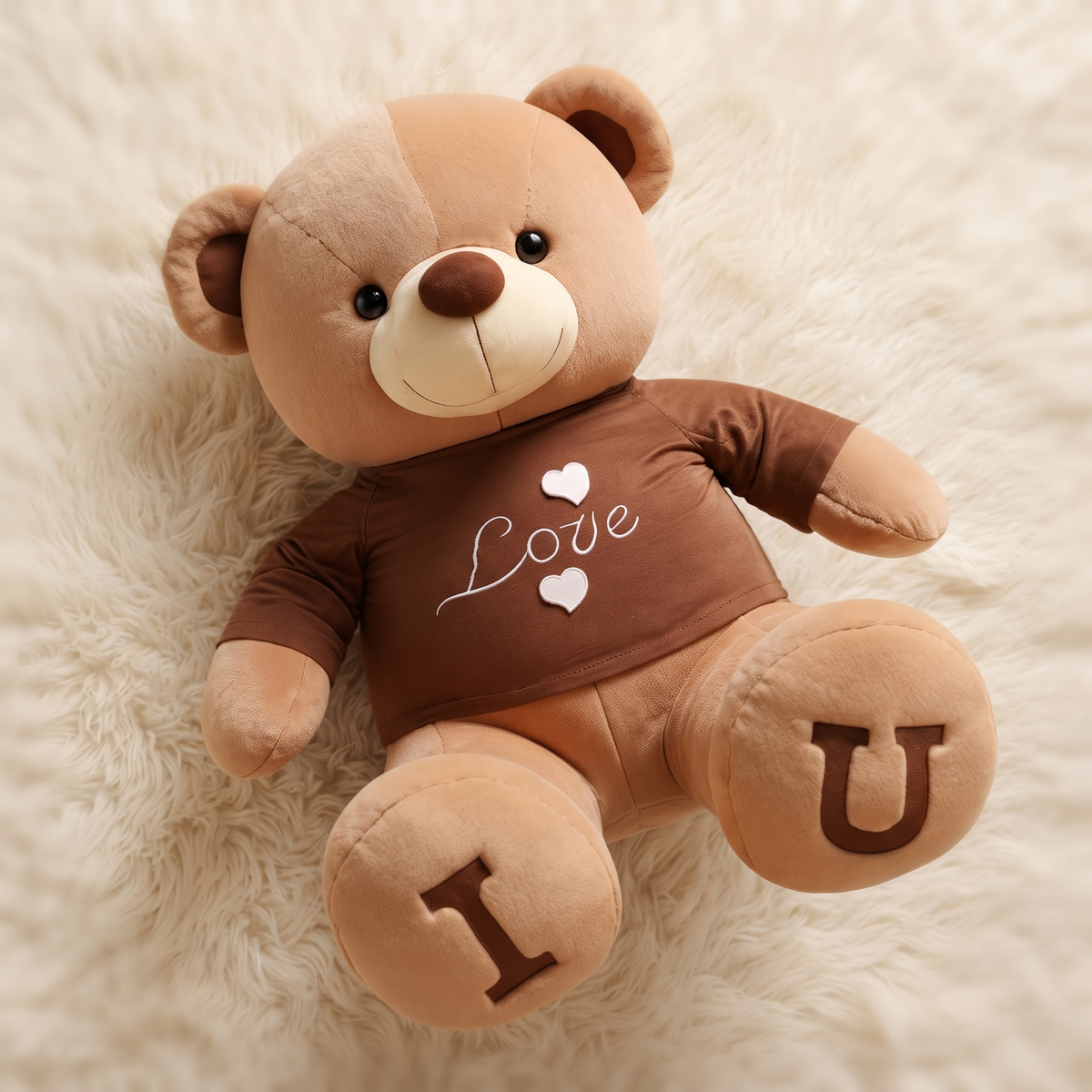 Ours en Peluche Géant T-shirt Love