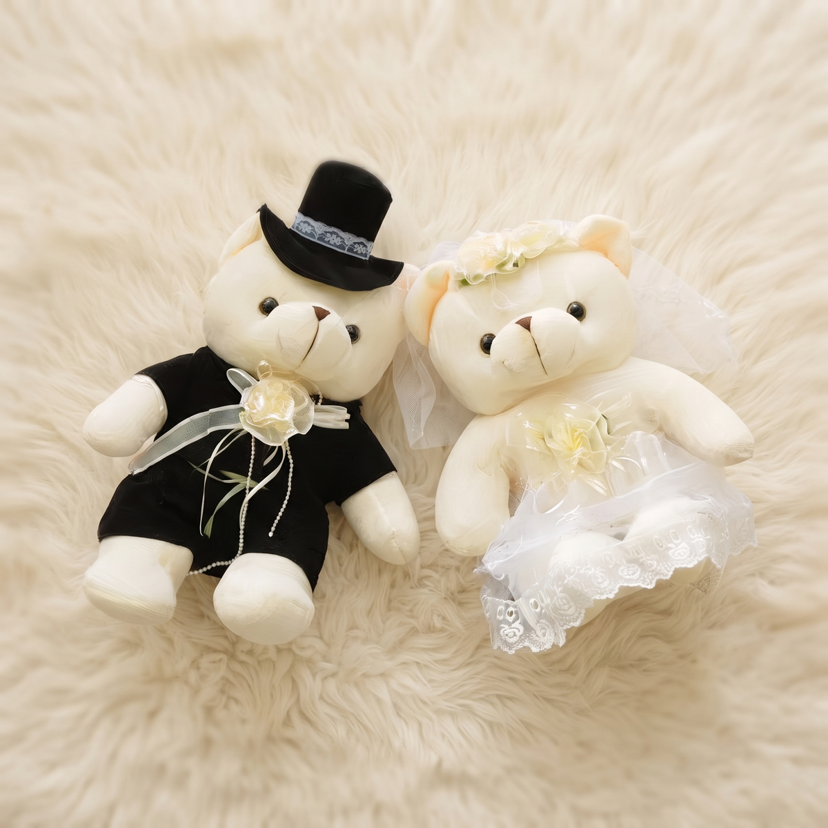 Ours Peluche Mariés - Couple Costume Mariage