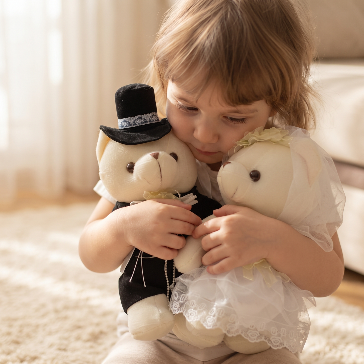 Ours Peluche Mariés - Couple Costume Mariage