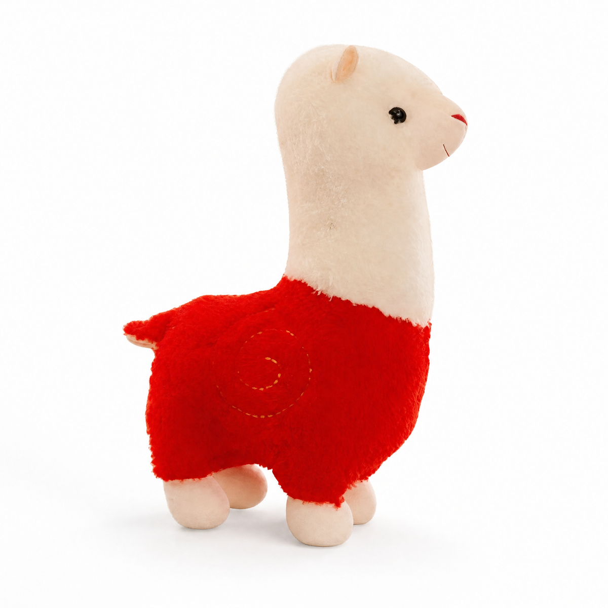 Peluche Alpaga Rouge 28cm Câline