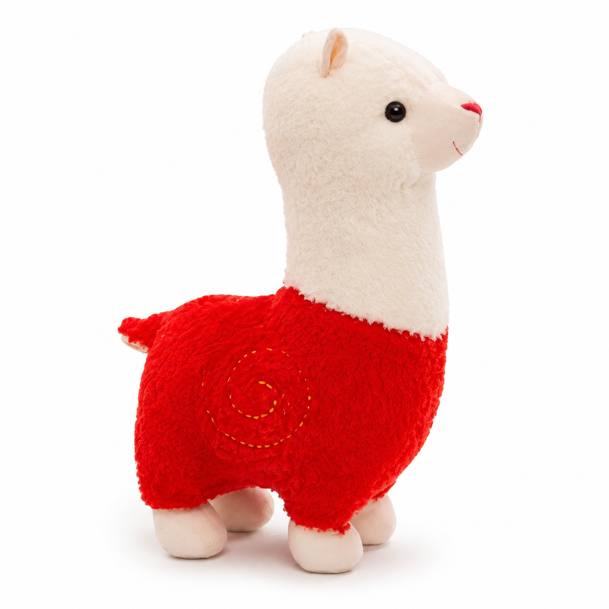 Peluche Alpaga Rouge 28cm Câline