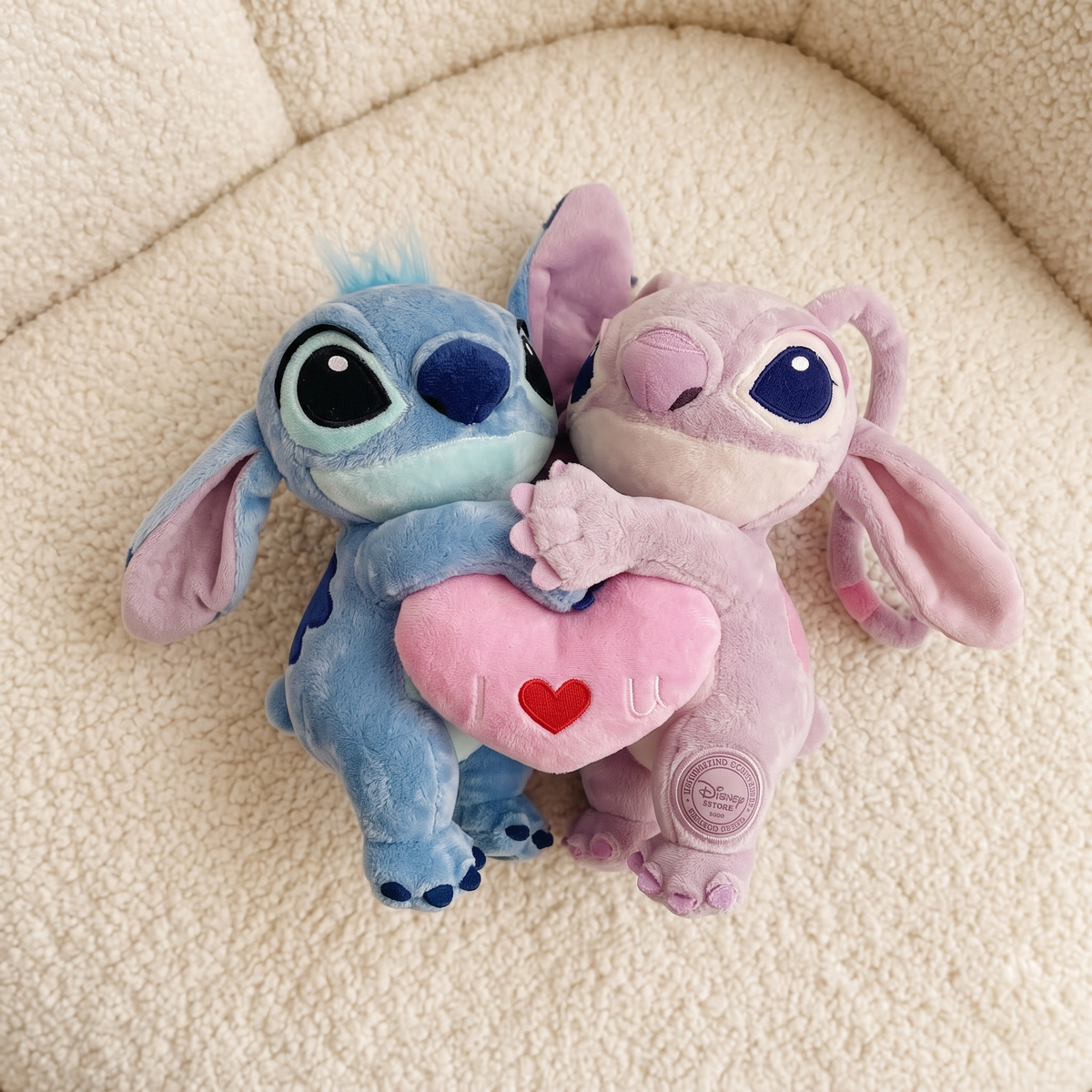 Plüschtier-Duo Engel & Stitch Verliebt