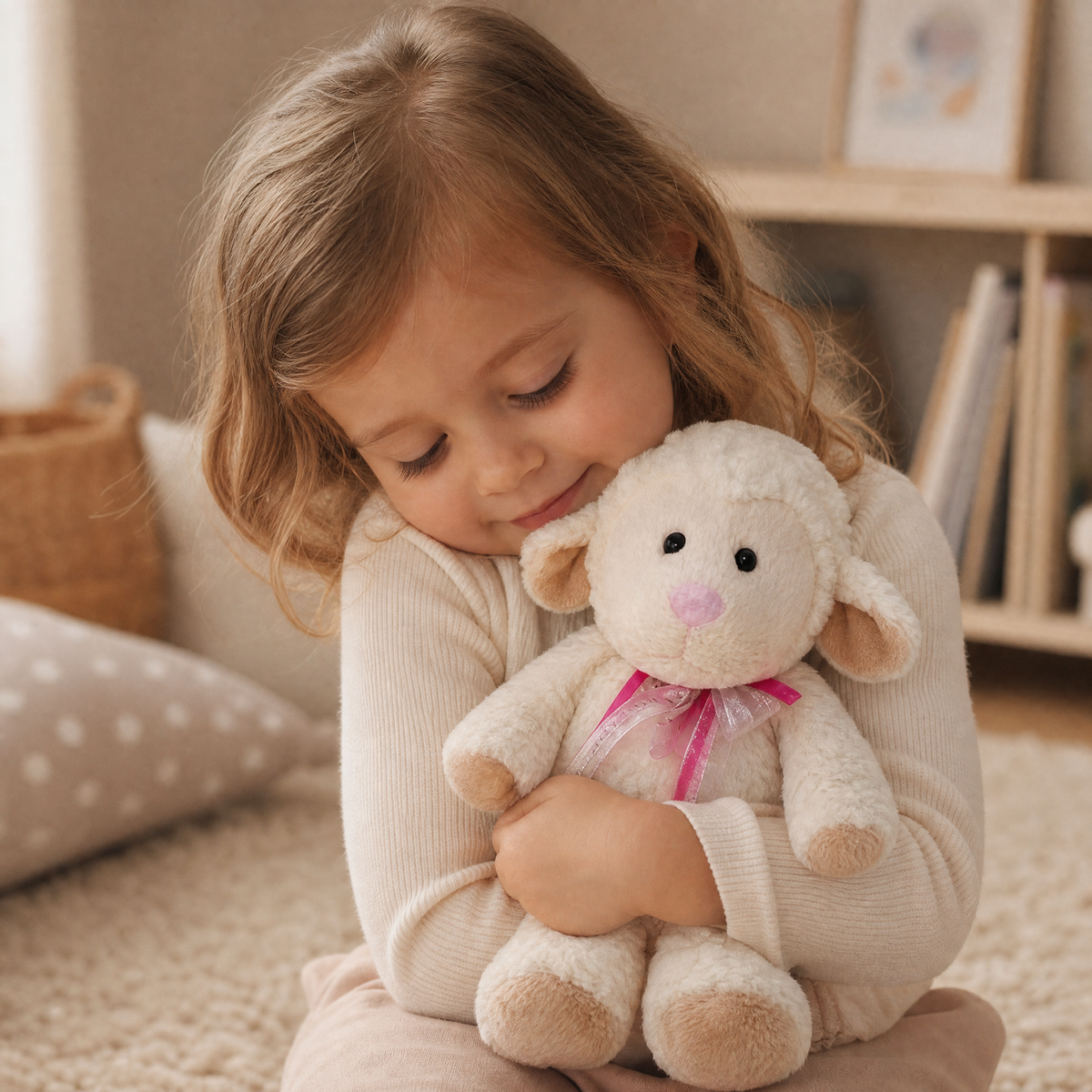 Peluche Bouillotte Mouton Blanc à Chauffer