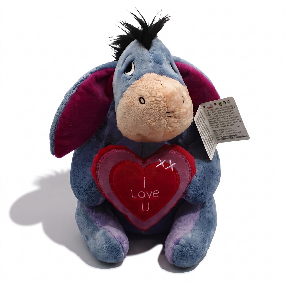 Peluche Bourriquet Cœur I Love U