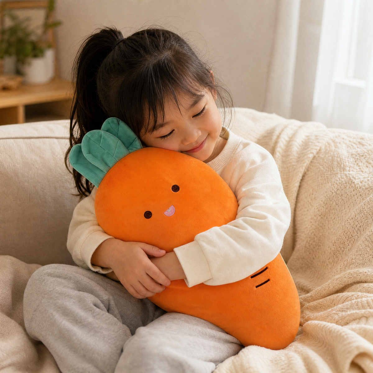 Peluche Carotte Kawaii 55 cm