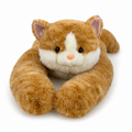 Peluche Chat Lestée Réconfortante Roux ou Gris