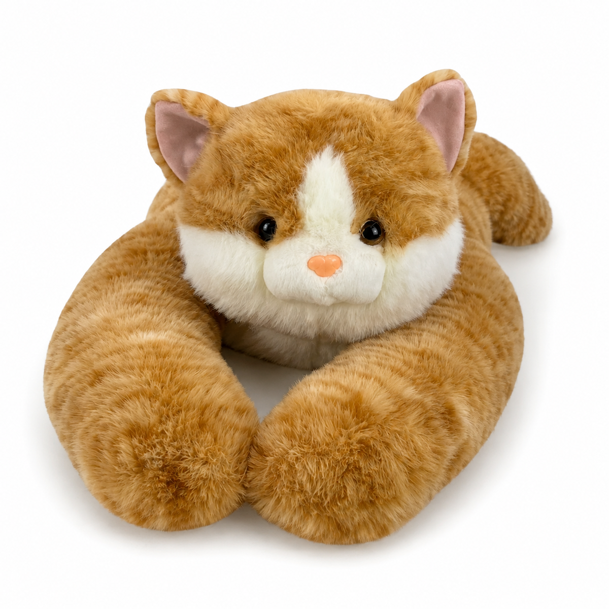 Peluche Chat Lestée Réconfortante Roux ou Gris