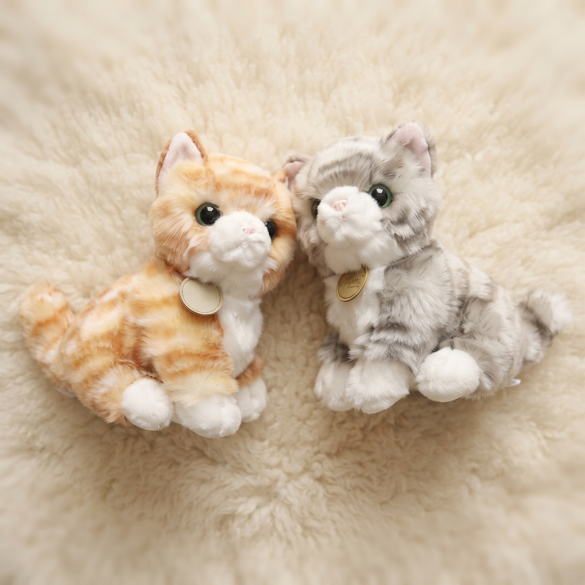 Peluche Chaton aux Grands Yeux Brillants