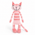Peluche Chaton Rose Tigré aux Longues Pattes