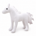 Peluche Cheval Blanc avec Crinière