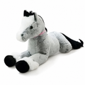 Peluche Cheval Géante Gris Bleu 90cm