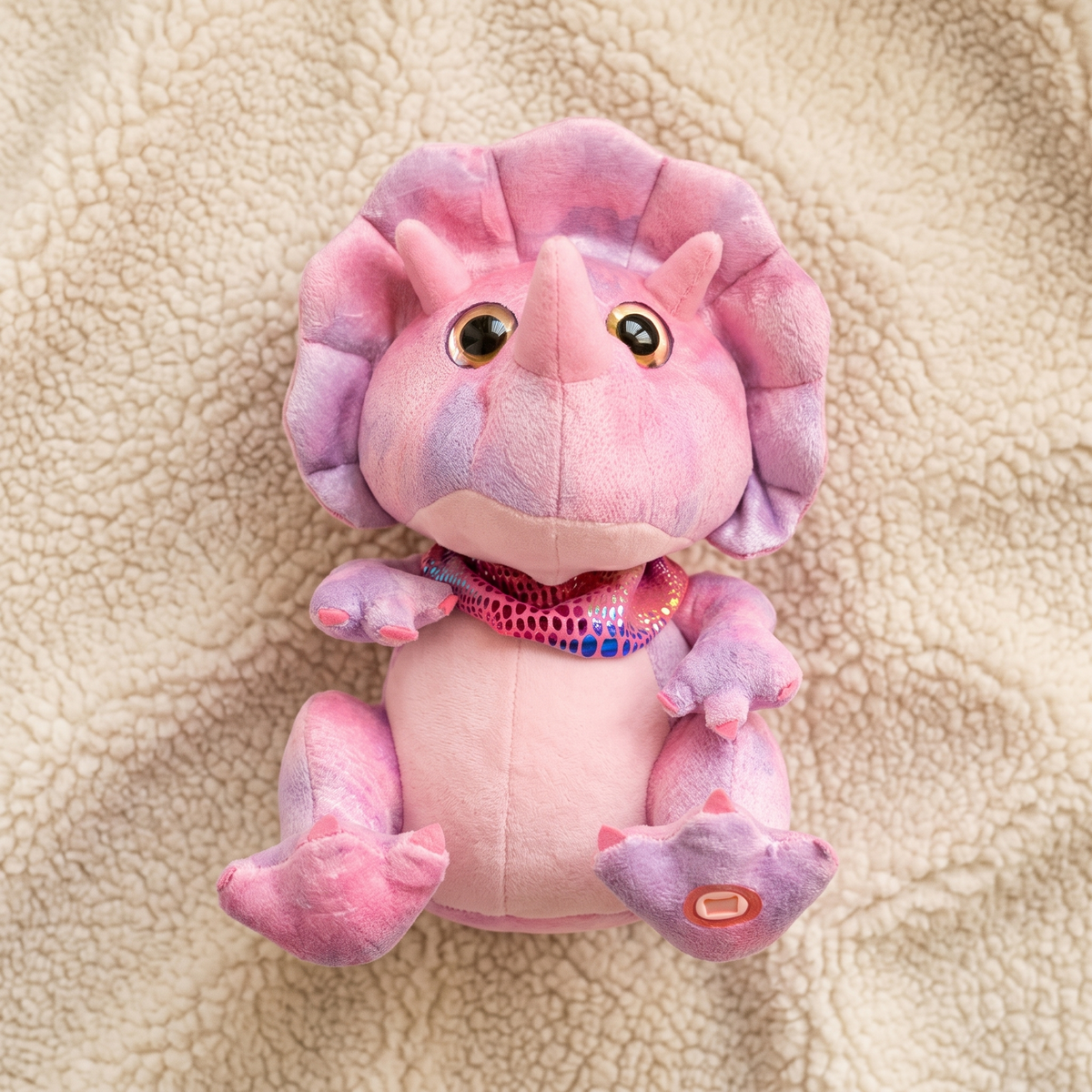 Peluche Dinosaure Interactive Rose 30cm