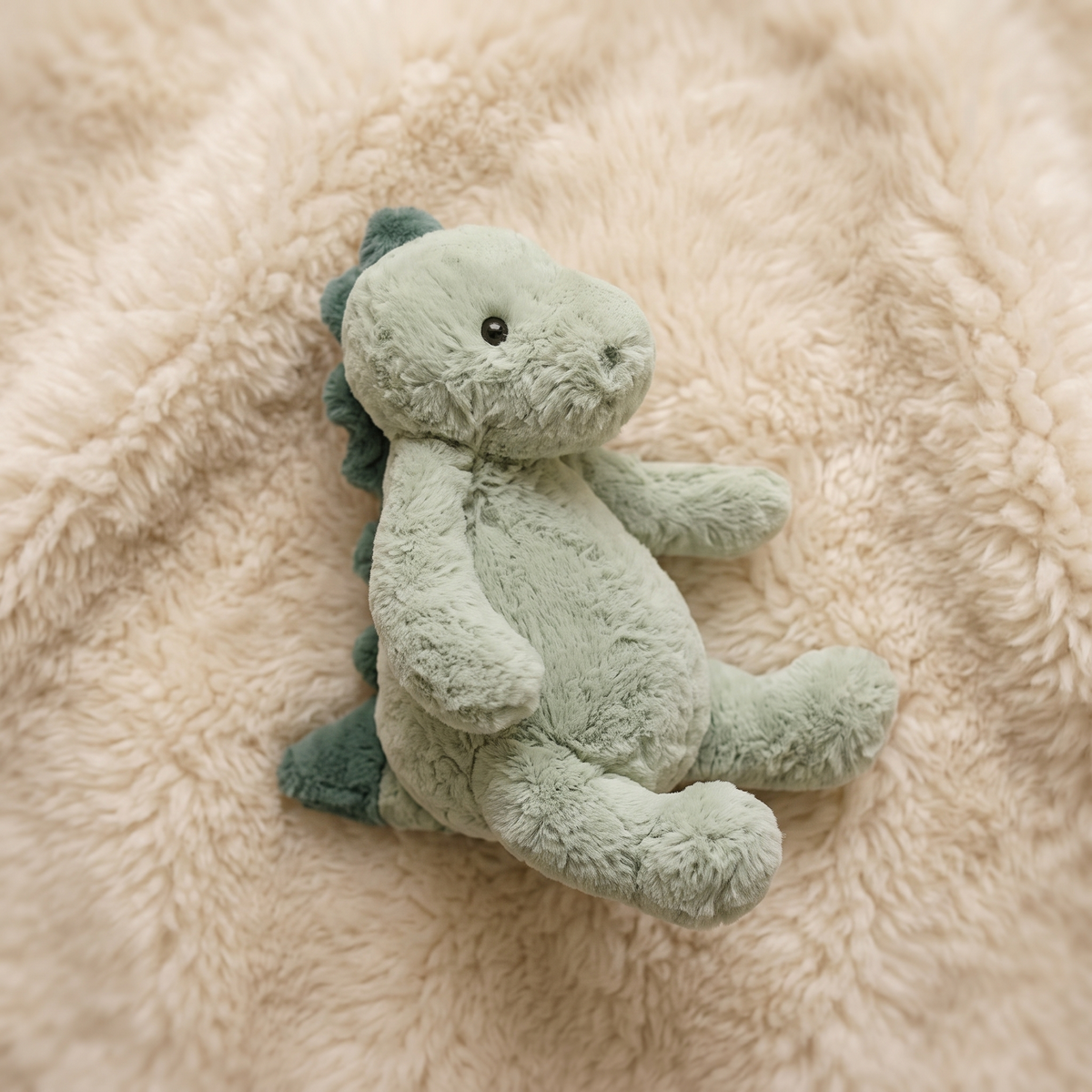 Peluche Dinosaure Vert Ultra Douce 22cm