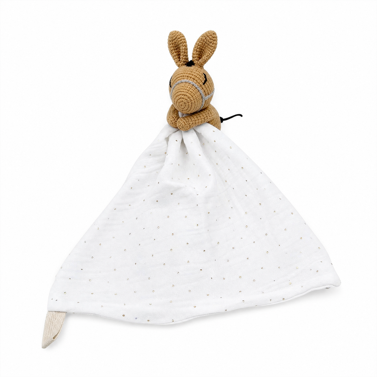 Doudou Plat Bébé Lapin Crocheté