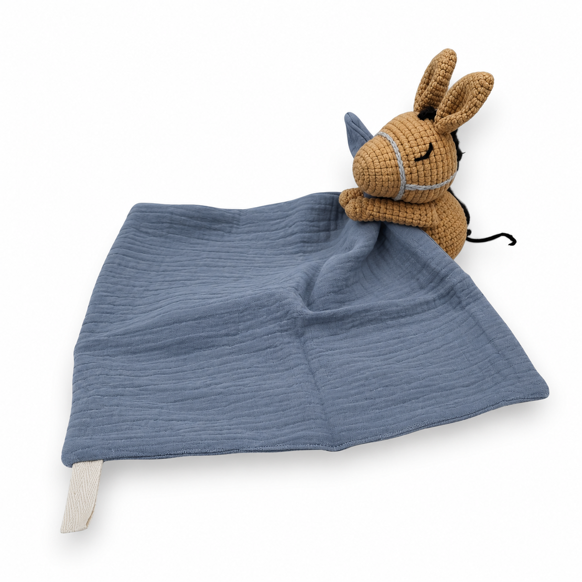 Doudou Plat Bébé Lapin Crocheté