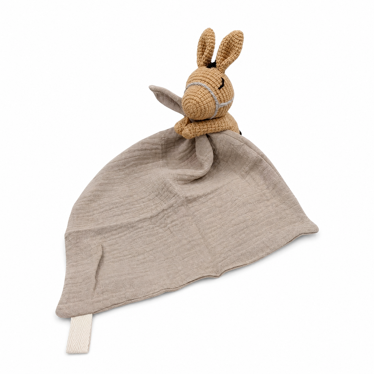 Doudou Plat Bébé Lapin Crocheté