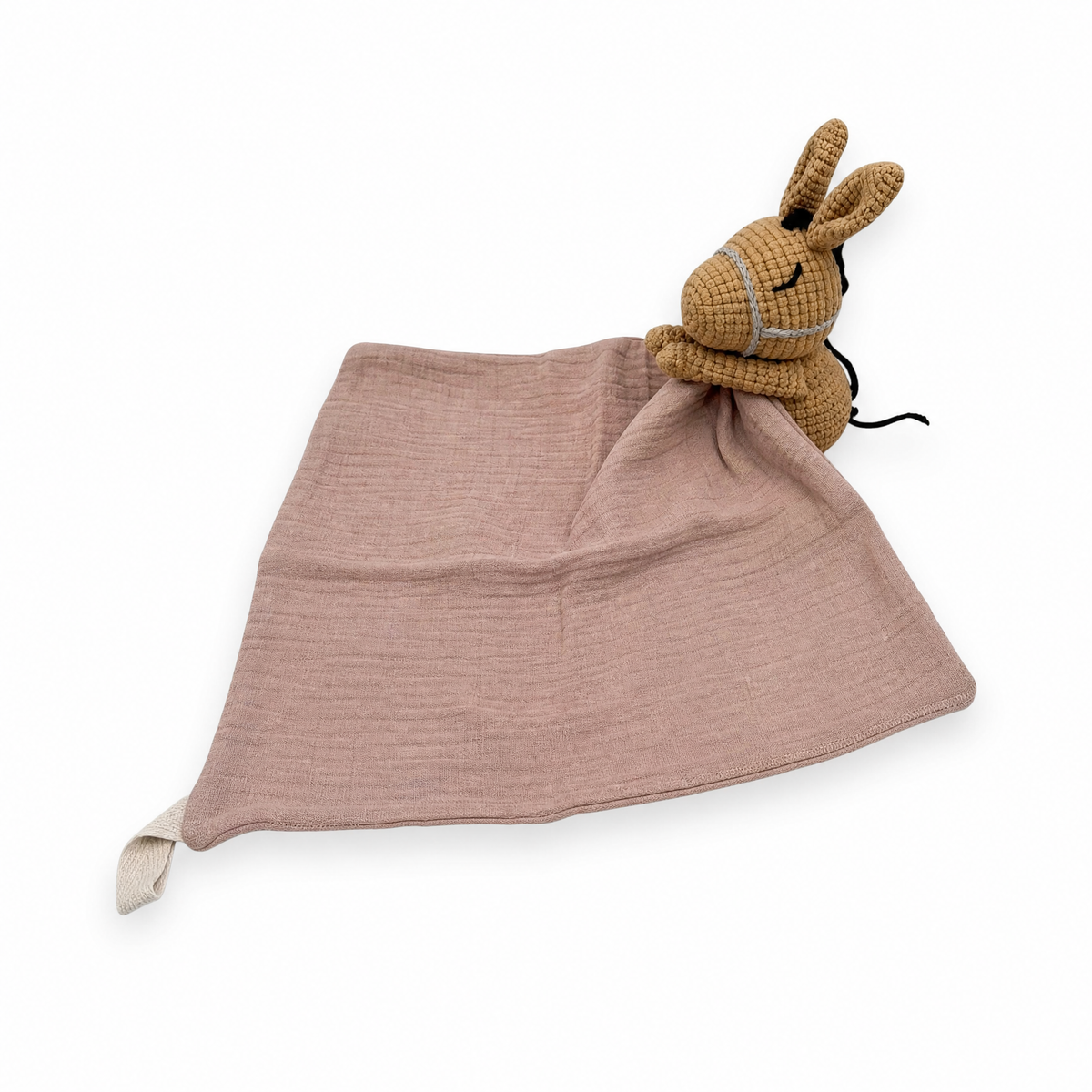 Doudou Plat Bébé Lapin Crocheté
