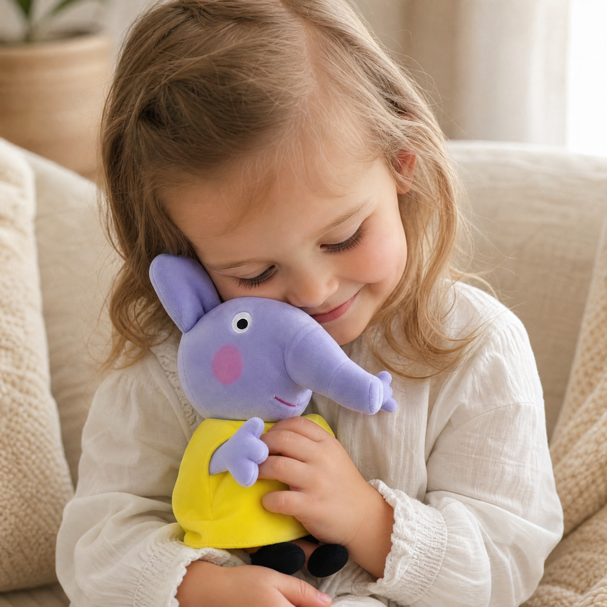 Peluche Éléphant Emily Peppa Pig 19 cm