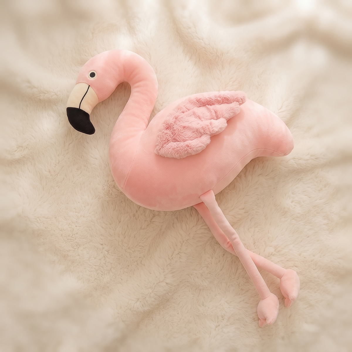 Riesiges Deko-Plüschtier Flamingo