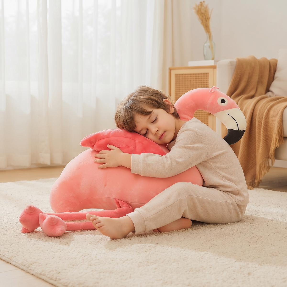 Peluche Flamant Rose Déco Géante