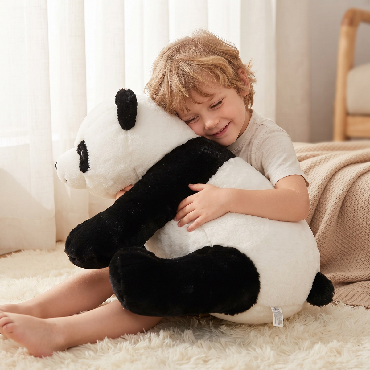 Peluche Géante Panda Noir et Blanc