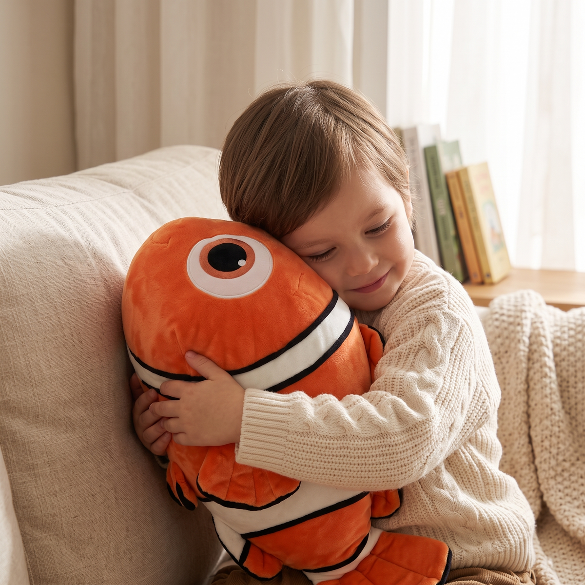 Peluche Géante Poisson-Clown Nemo 50 cm