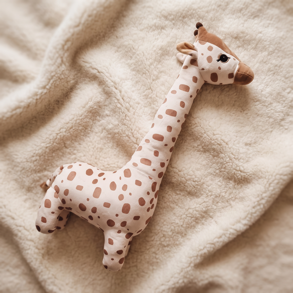 Peluche Girafe Câline 65 cm Coton Rose