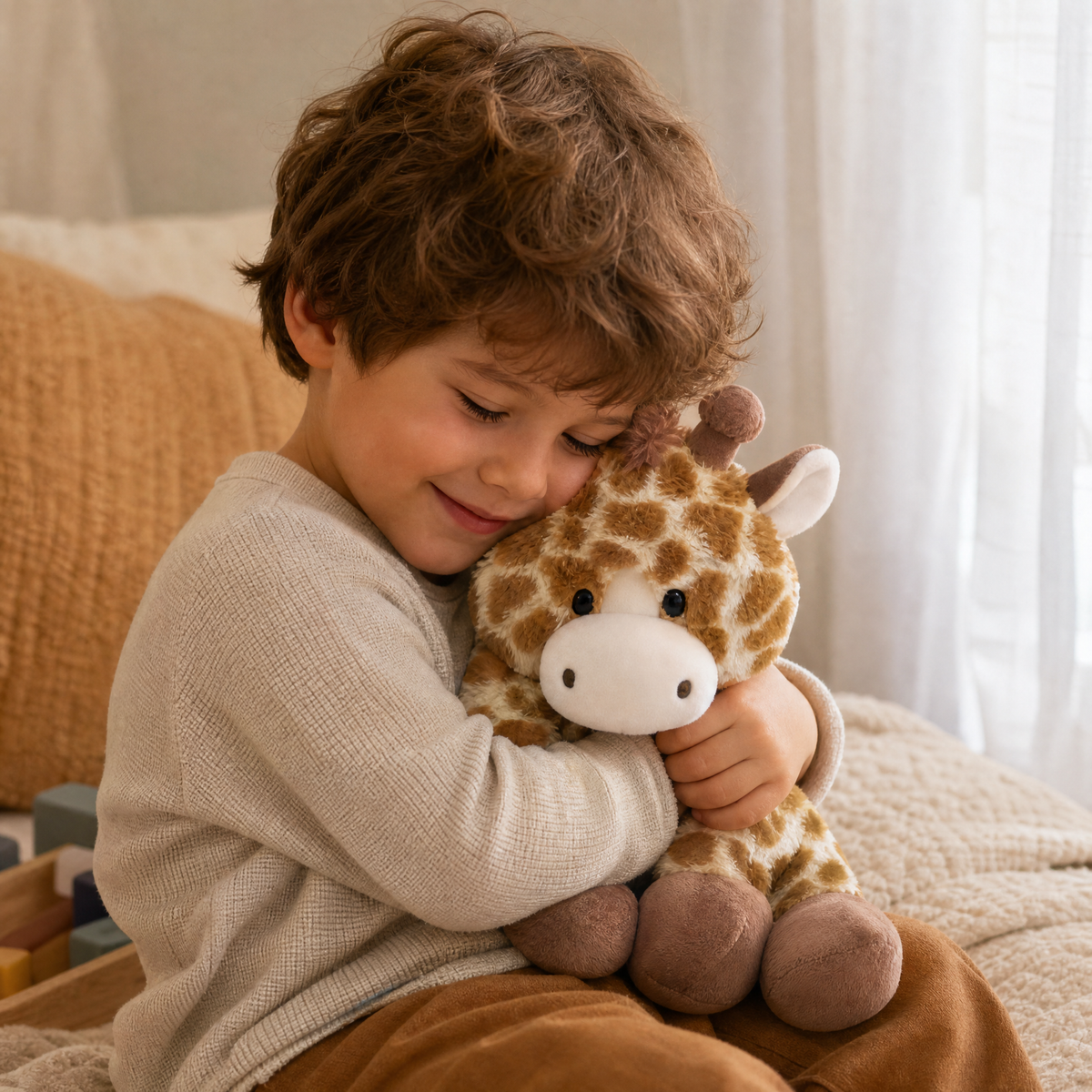 Peluche Girafe Doudou Moelleux 21 cm