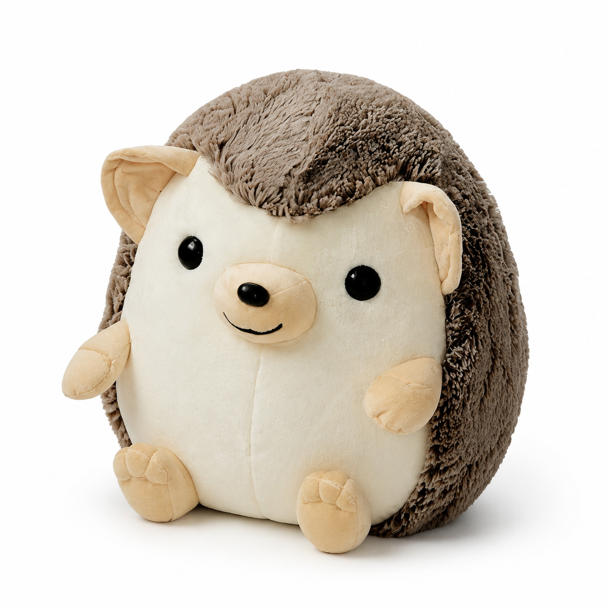 Peluche Hérisson Adorable Marron et Crème