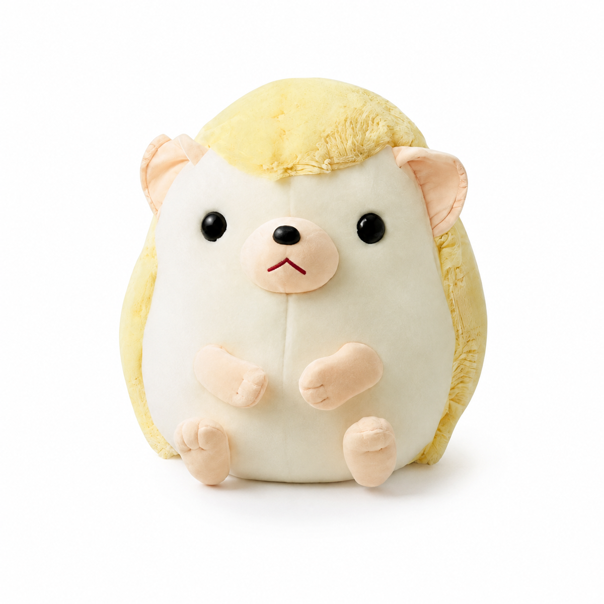 Peluche Hérisson Kawaii Jaune et Beige