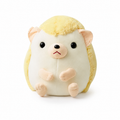 Plüschtier Igel Kawaii Gelb und Beige