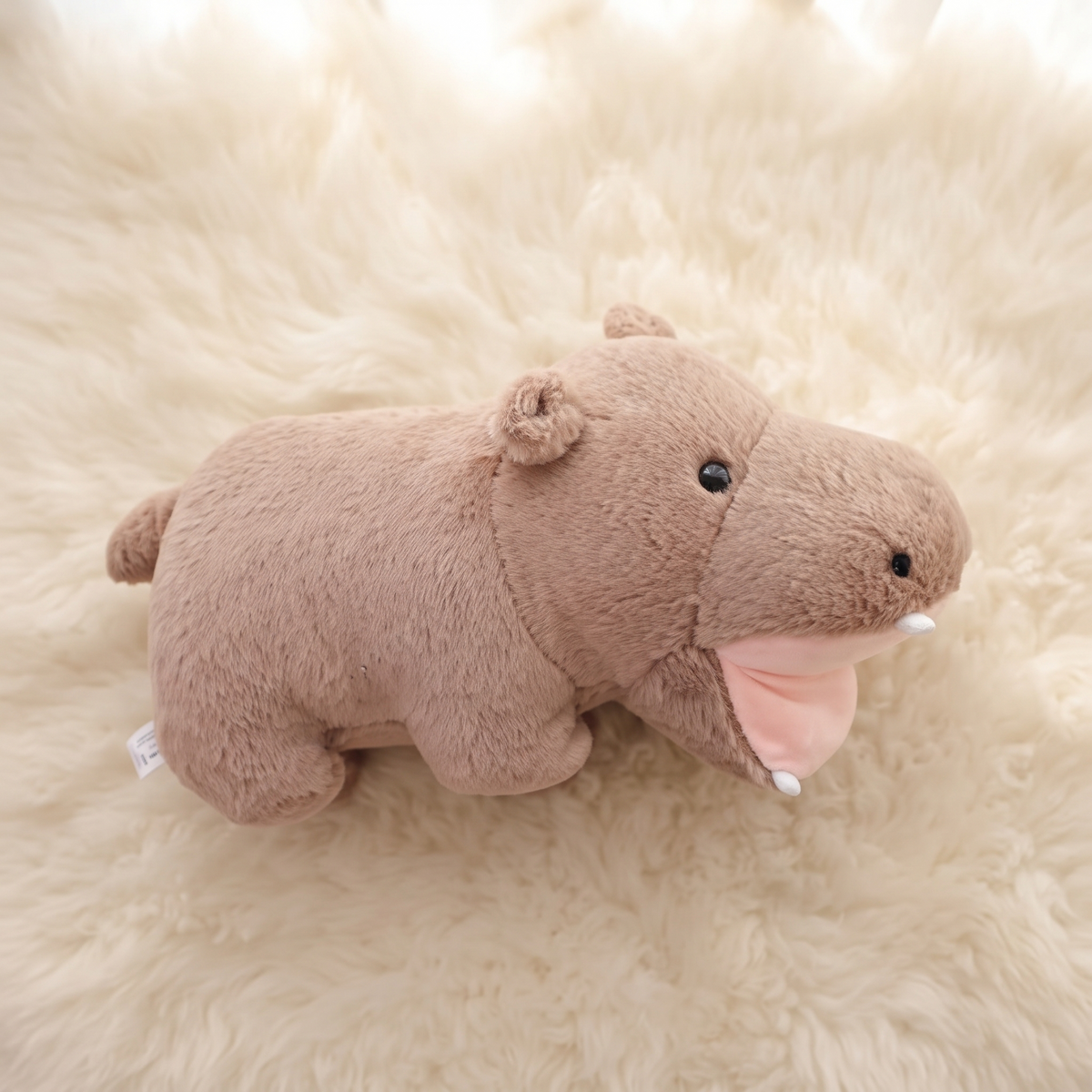 Peluche Hippopotame Bouche Ouverte