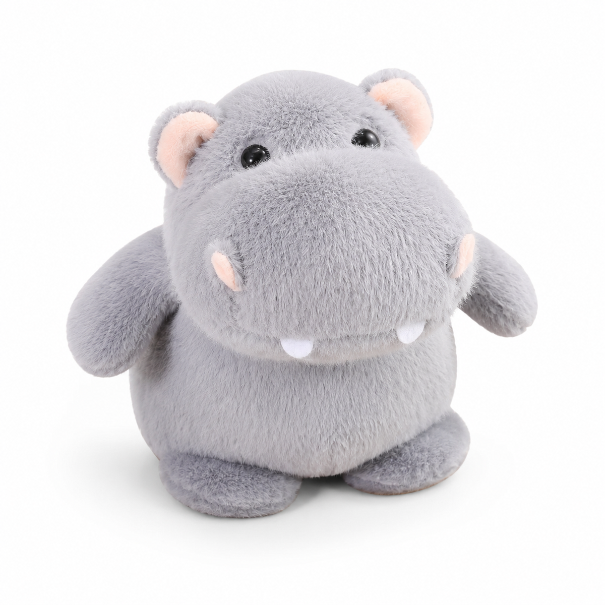 Peluche Hippopotame Grise en Trois Tailles