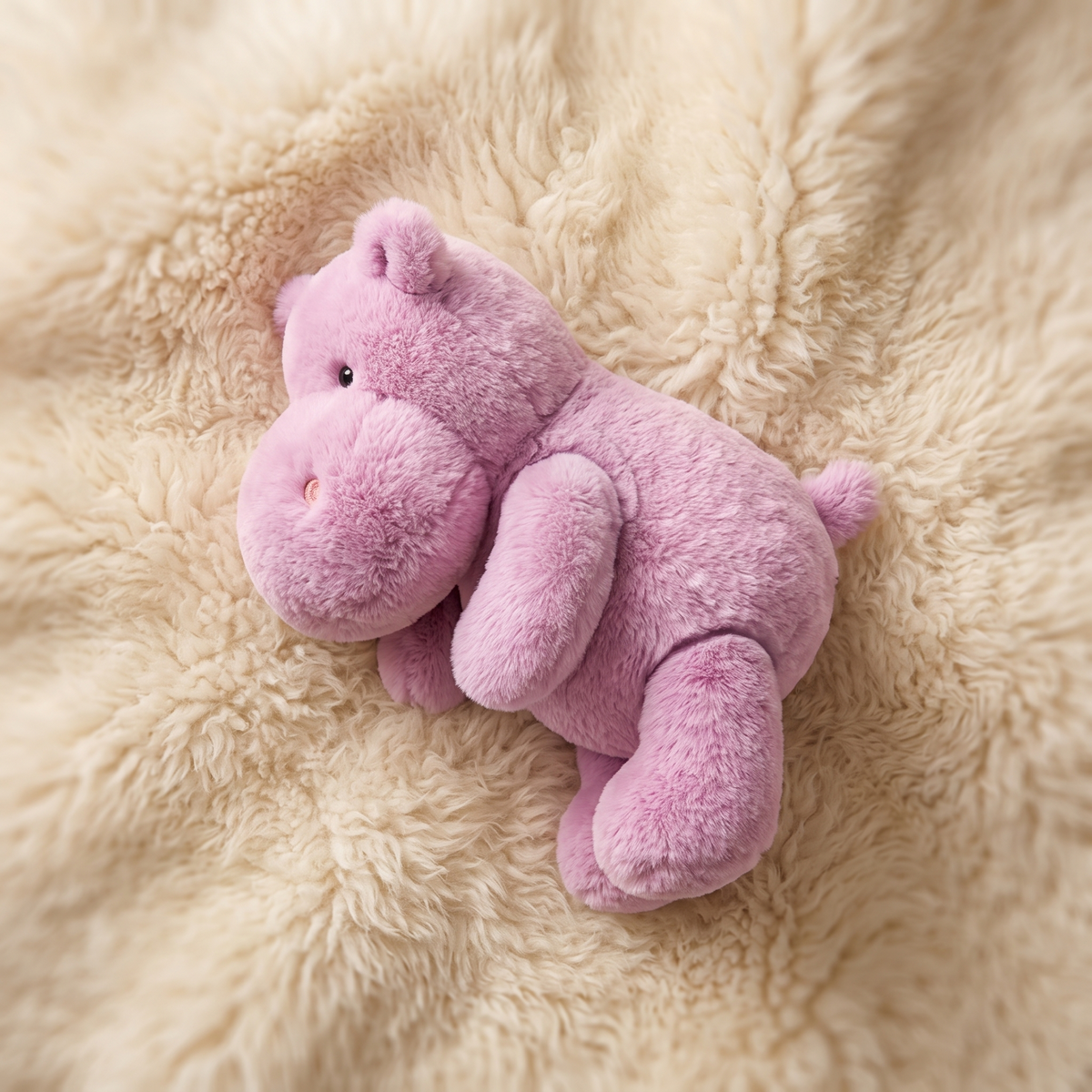 Peluche Hippopotame Violet