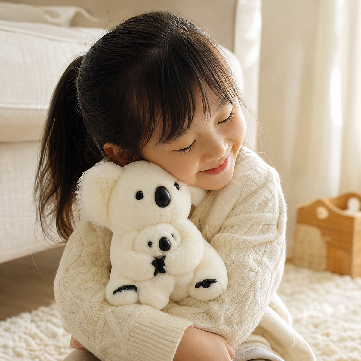 Peluche Koala avec Bébé 28cm