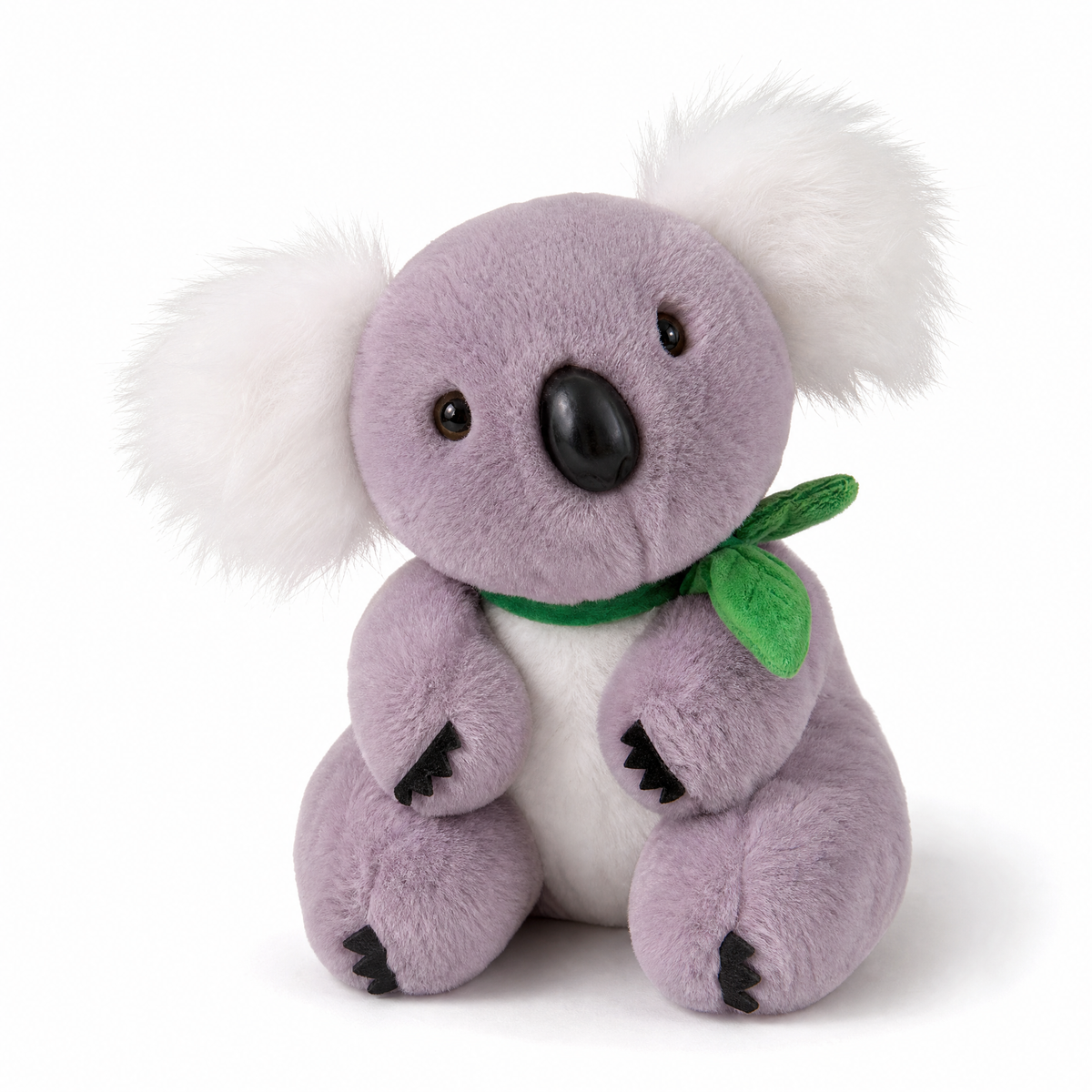 Peluche Koala Gris et Blanc avec Feuille d'Eucalyptus