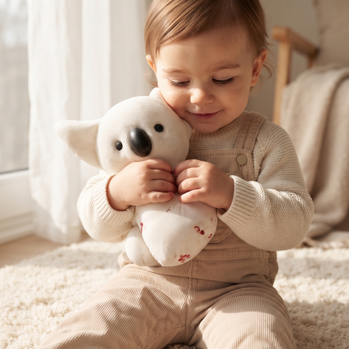 Plüschtier Koala Kawaii Weiß 25 cm