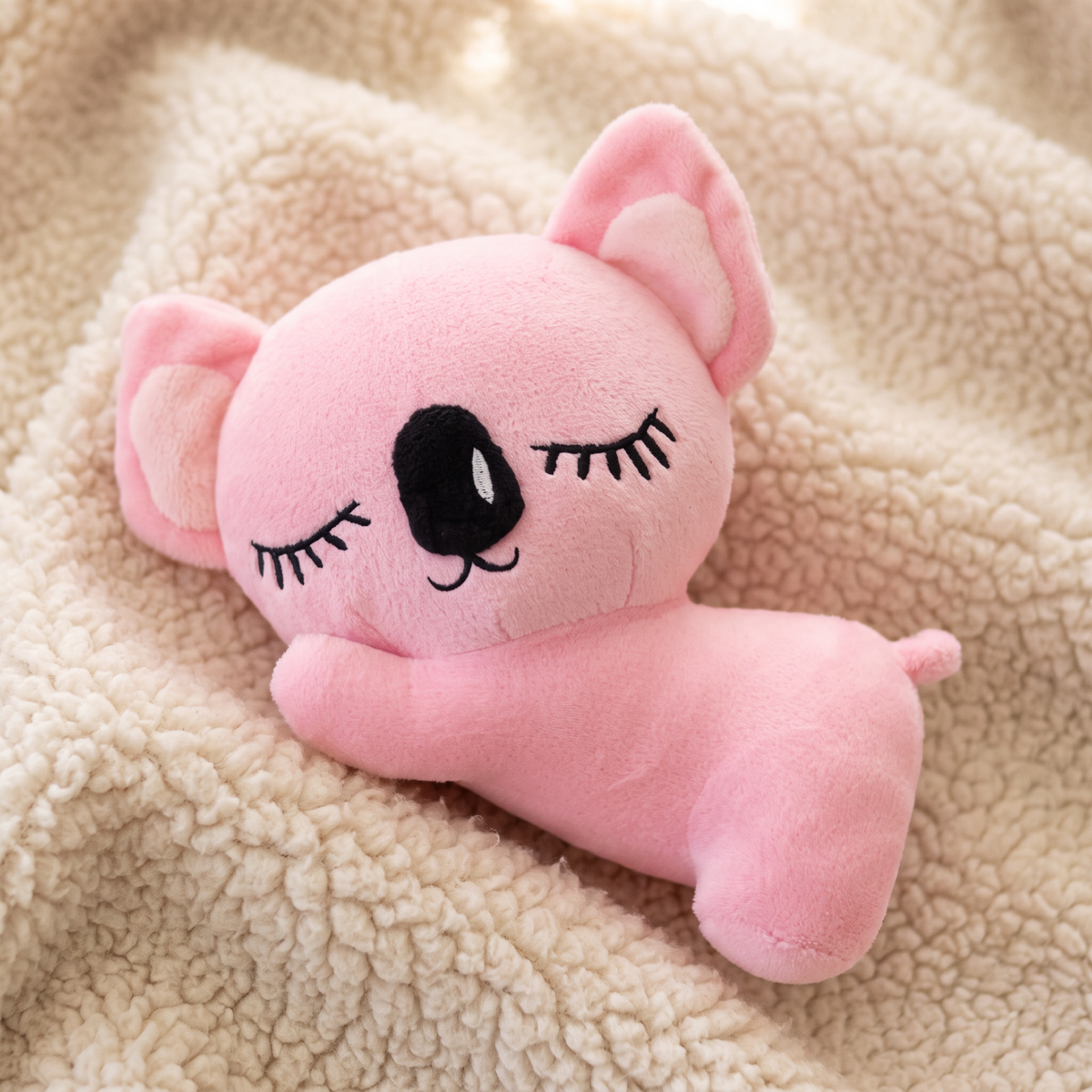 Peluche Koala Rose 20 cm Visage Endormi