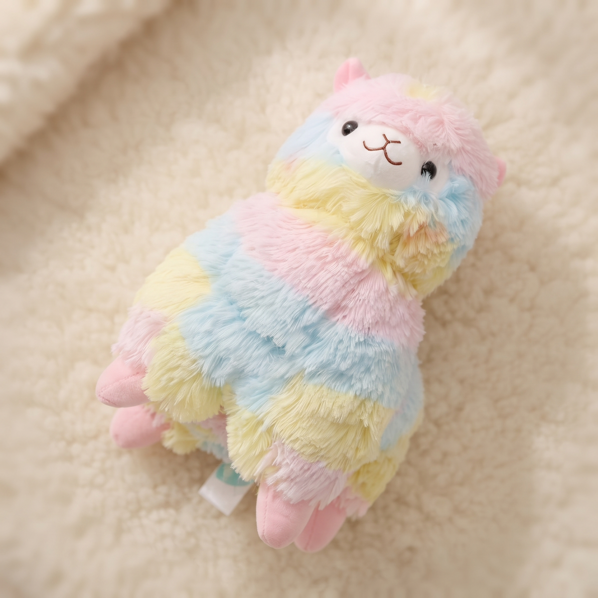 Peluche Lama Arc-en-Ciel Multicolore 10cm