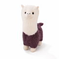 Peluche Lama Bicolore Violet et Crème 28cm