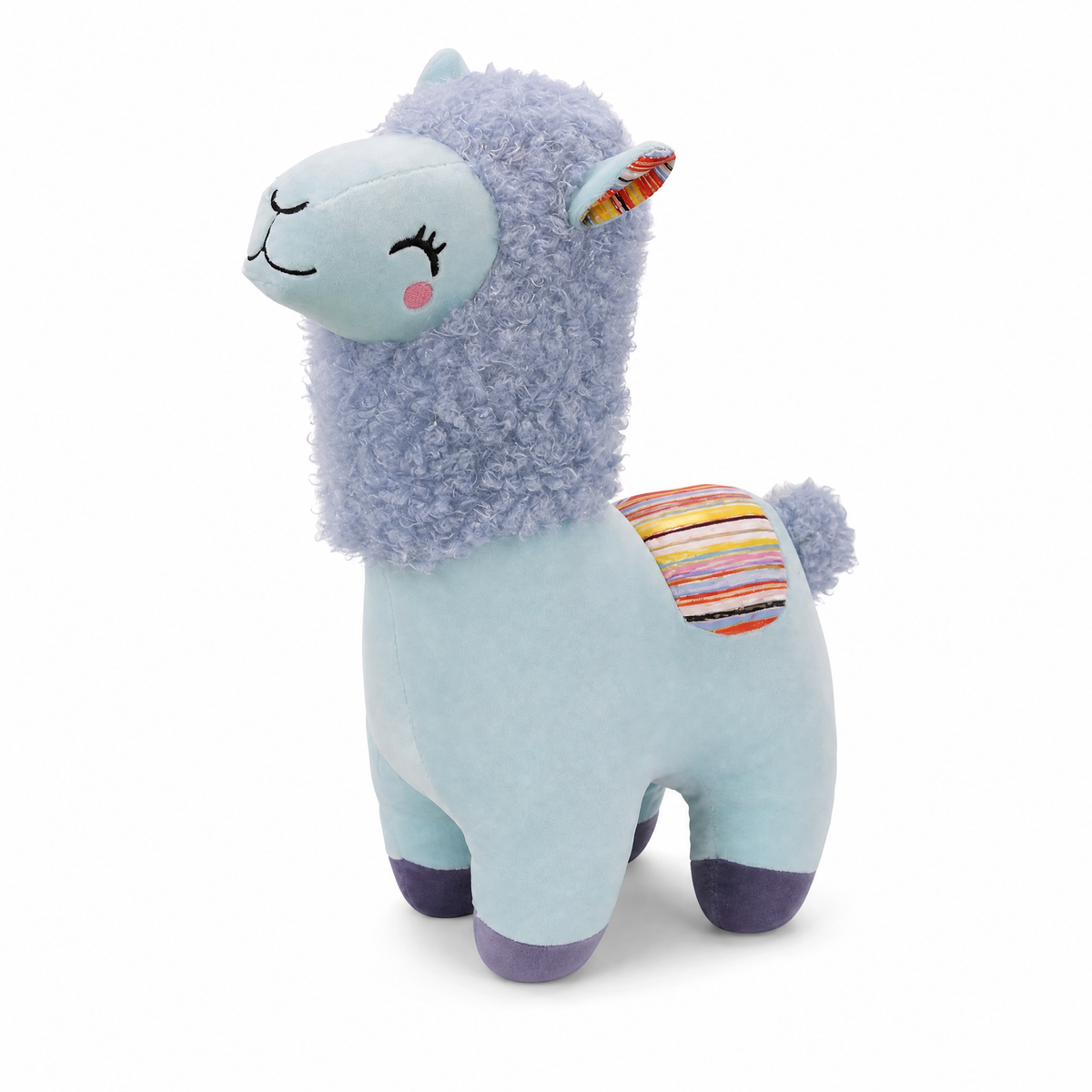 Peluche Lama Colorée à Crinière Frisée
